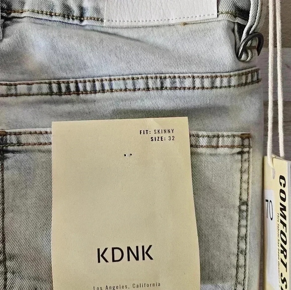KDNK stretch half light half dark jeans size 32/32 - Picture 5 of 11